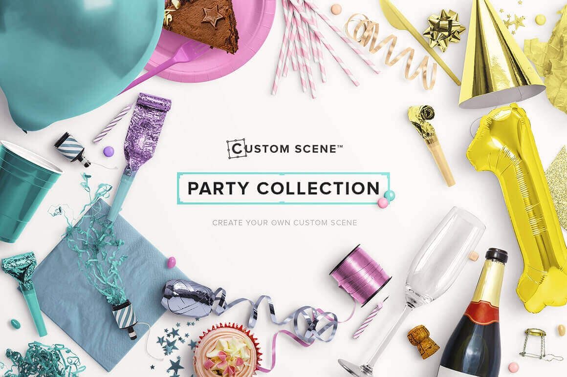Create Awesome Party Scenes Using 160+ Isolated Objects – only $14!