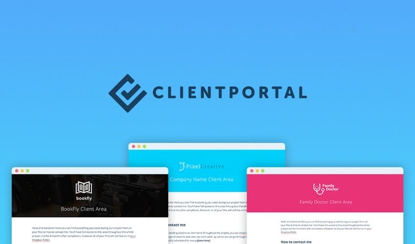 Lifetime Deal to Client Portal WP Plugin for $39