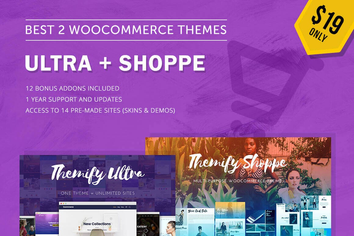 Pair of Popular WooCommerce Themes: Shoppe + Ultra - only $19!