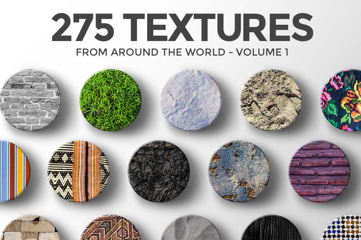 275 Hi-Res Textures from Around the World - only $9!