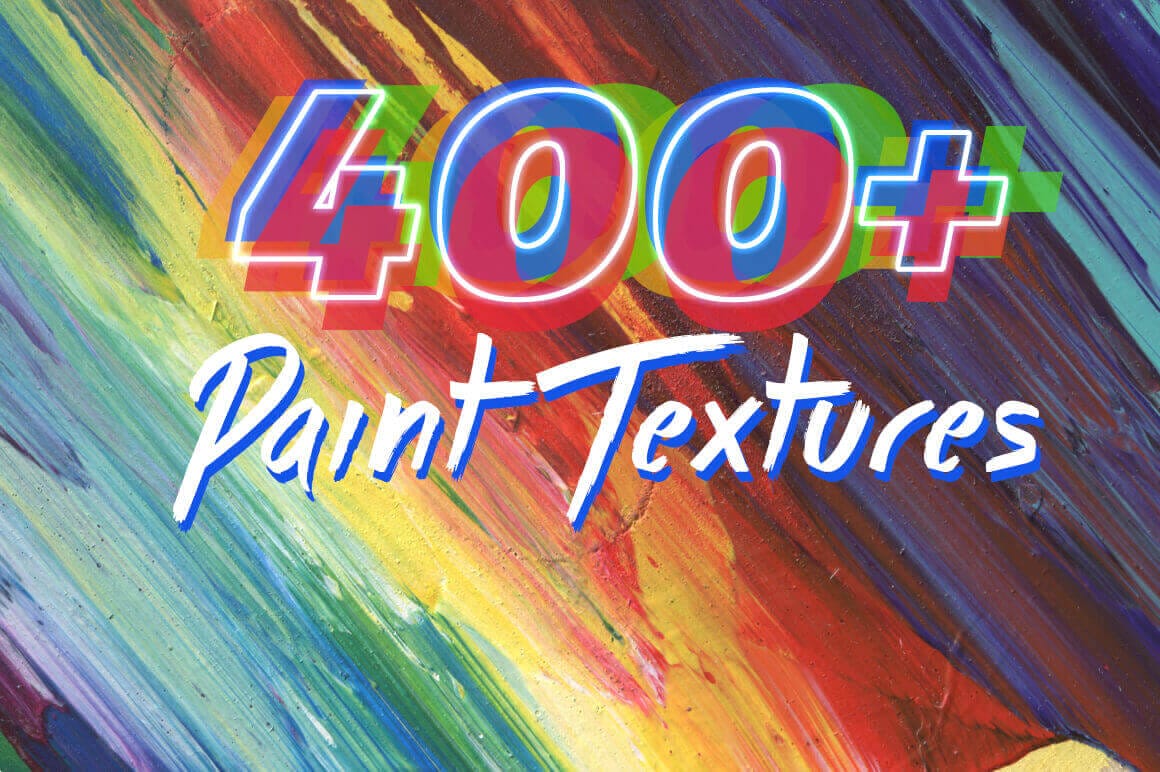 400 Hi-Res Abstract Paint Textures - only $14!