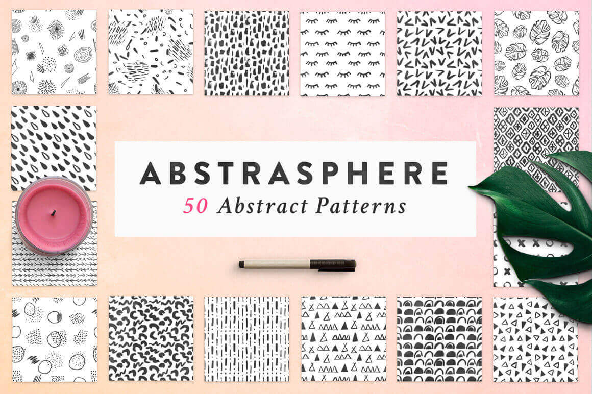 50 Trendy Seamless Abstract Patterns - only $9!