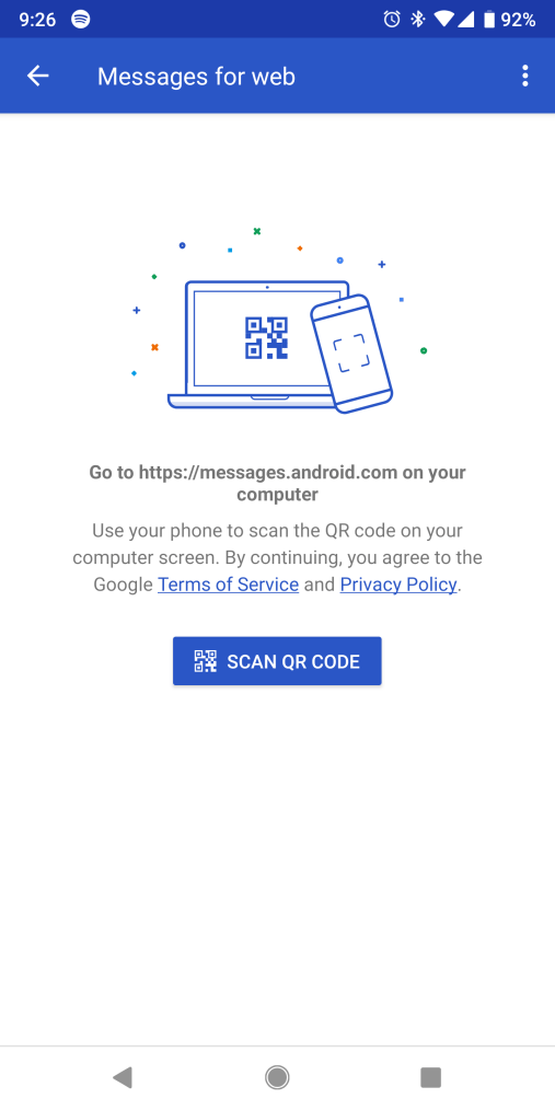 Business Legions - Android Messages for Web Mobile App