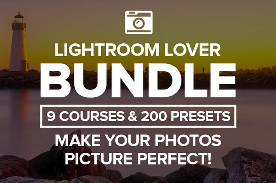Lightroom Lover Bundle of 9 Courses and 200 Presets – only $15!