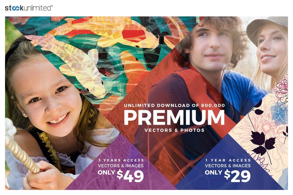 Over 1 Million Premium Stock Photos, Vectors, Icons & More from StockUnlimited – just $29!