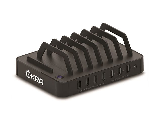 Okra 7-Port USB Desktop Universal Charging Station for $39