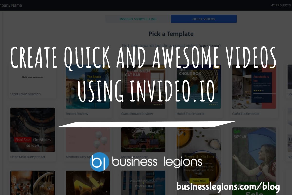 CREATE QUICK AND AWESOME VIDEOS USING INVIDEO.IO