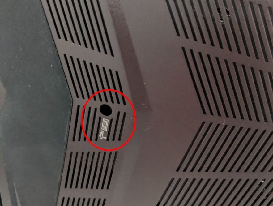 Business Legions - HOW TO OPEN THE METABOX P950HP BACK COVER Keyboard Hole