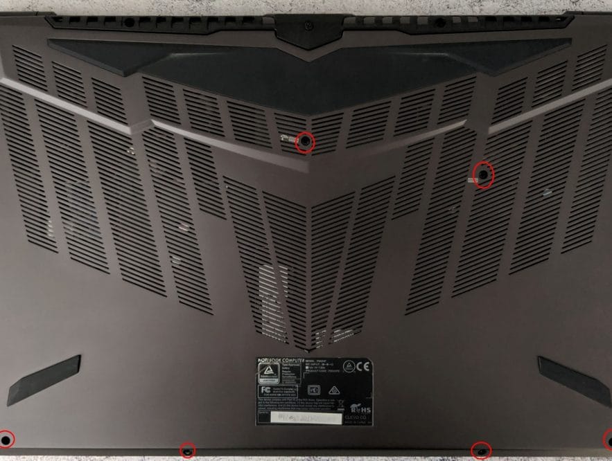 Business Legions - HOW TO OPEN THE METABOX P950HP BACK COVER Screws