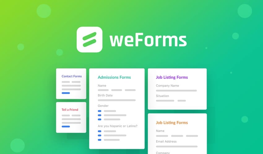 Lifetime Deal to weForms for $49