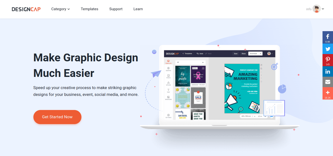 DESIGNCAP – AN AWESOME GRAPHIC DESIGN SOFTWARE TOOL