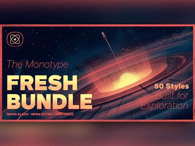 MyFonts Monotype Fresh Font Bundle for $49