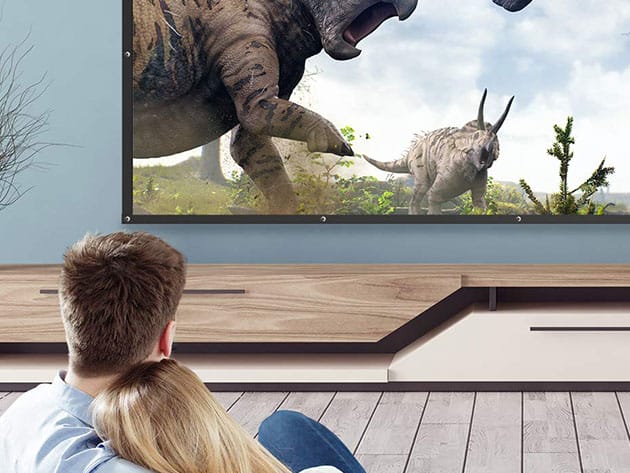 TaoTronics 120″ 16:9 Projector Screen for $24