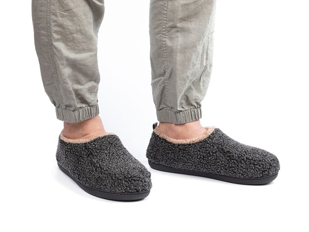 Men's Nomad Slippers with Memory Foam (Black) for $16