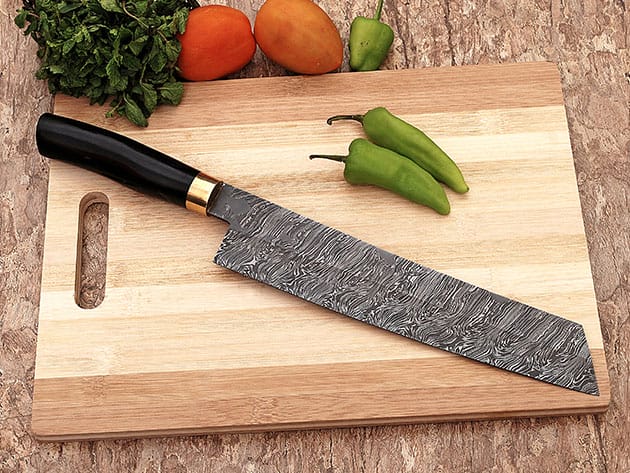 Damascus Santoku Style Chef Knife for $44