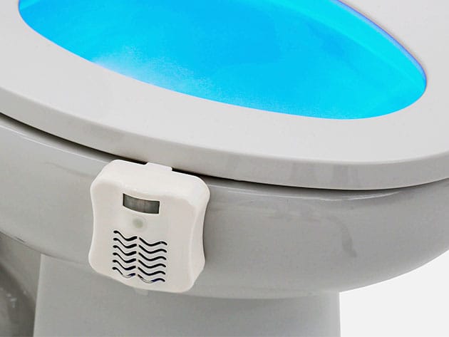 GlowBowl® Motion Activated Toilet Nightlight: 2-Pack for $23