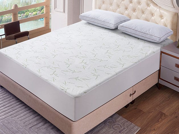 Bamboo Bedding Mattress Protector for $24