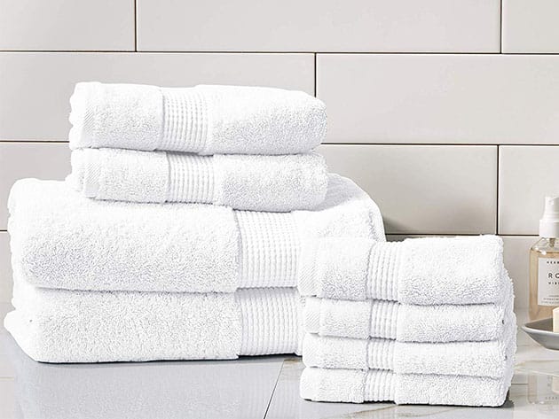 Turkish Cotton 700 GSM Towels: Set of 8 for $44