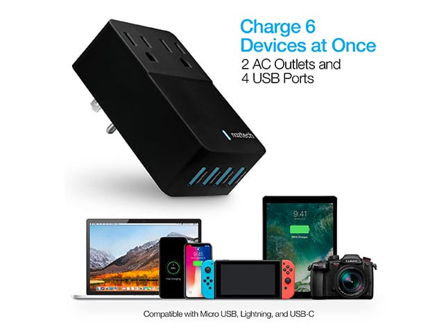 Naztech Fast Multi-Port Wall Charger for $29