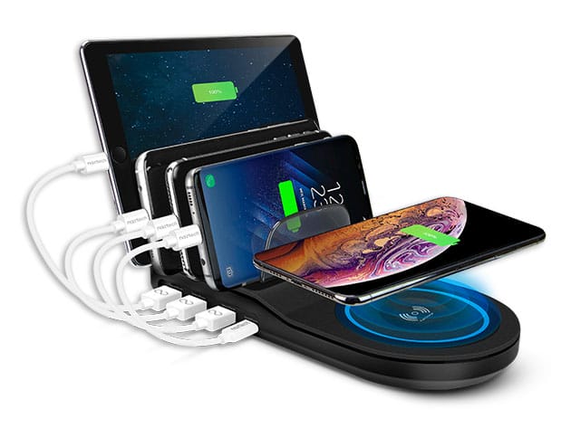 Naztech Wireless Power Hub 5: Qi-Enabled + 4 USB Ports for $44