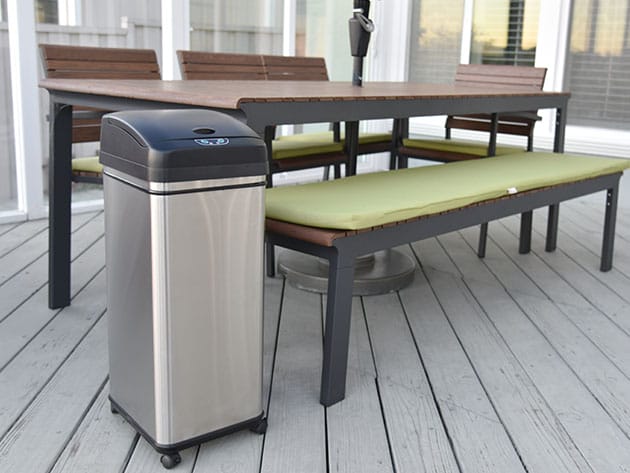 iTouchless 13-Gallon Pet-Proof Sensor Trash Can with Wheels for $79