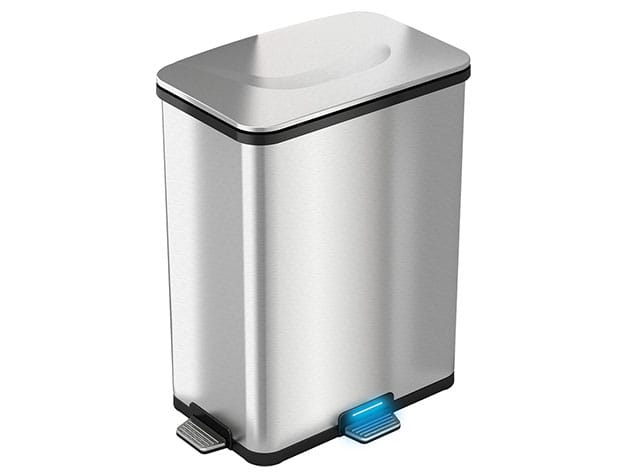 iTouchless AutoStep Pro 13-Gallon Step-Sensor Trash Can for $119