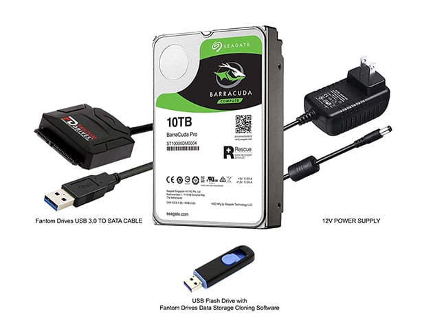 Seagate BarraCuda Pro 10TB Internal HDD Upgrade Kit for $284