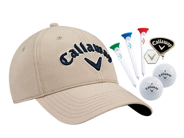Callaway Tour Set: Hat, Clip, Par-Tees & Balls for $23
