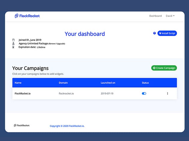 FlockRocket Result Booster Essential Plan: Lifetime Subscription for $59