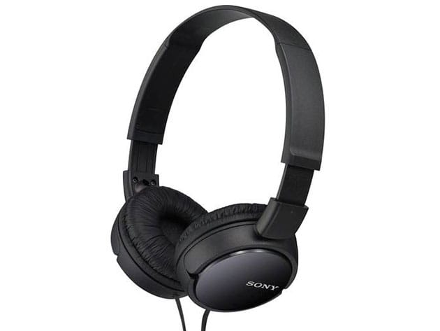 Sony ZX110AP Extra Bass™ Headphones with Mic – Black (Open Box) for $16
