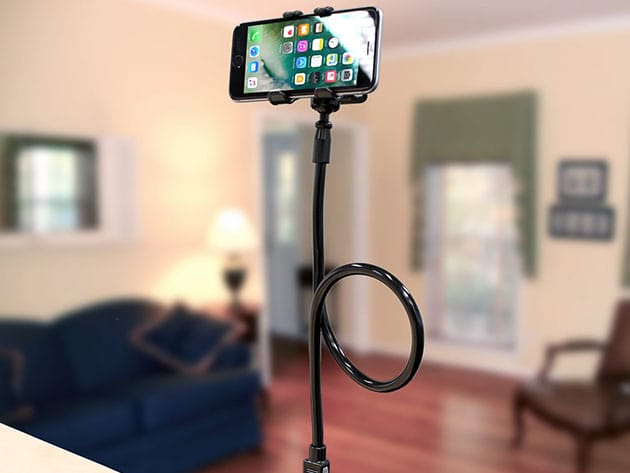 Skivia Flexible Gooseneck Smartphone Clip Holder for $9