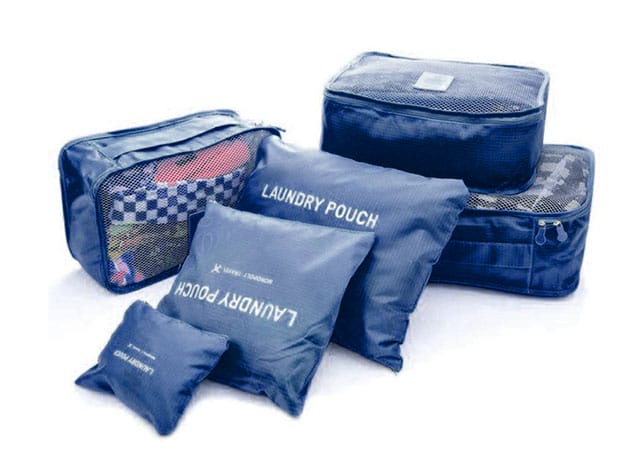 Travel Packing Bags & Storage Cubes: Set of 6 for $19