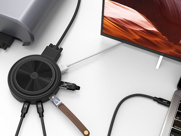 CASA Hub O7 USB-C Multi-Function Hub with Wireless Charger for $78