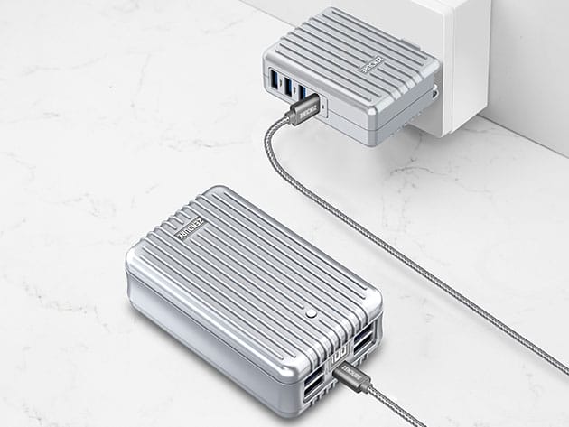 Zendure A8PD: 26,800mAh 5-USB Port Power Bank (Silver) for $89