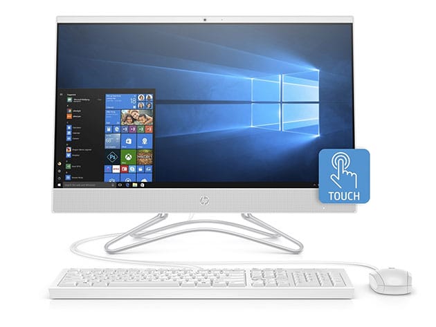 HP 24″ All-in-One Touchscreen Desktop AMD Ryzen 3 1TB – Silver (Certified Refurbished) for $499