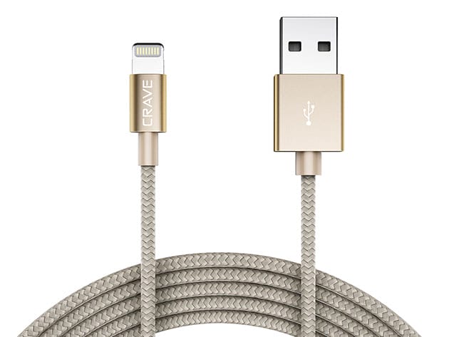 Crave 4Ft Apple MFi to USB Cable for $14