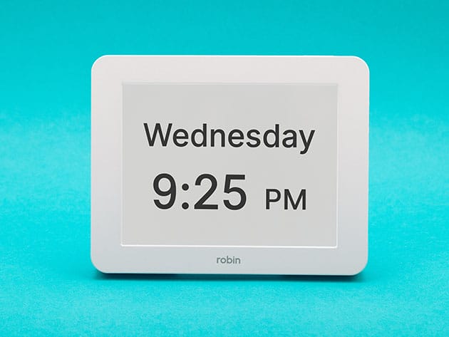 Robin 8″ Digital Day Clock (White) for $53