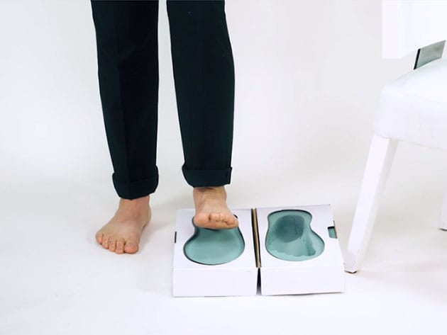 Custom Feet Dynamic Blue: Heat Moldable Orthotic Insoles for $99