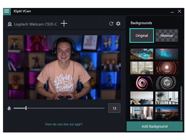 XSplit VCam: Lifetime Subscription (Windows) for $19