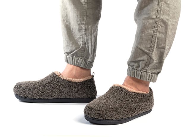 Men's Nomad Slippers with Memory Foam (Mocha) for $16