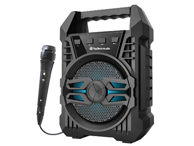 ANGEL-4 Bluetooth Speaker with Dynamic Microphone for $24