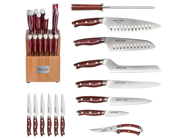 Crimson 15-Piece G10 Knife Block Set for $359
