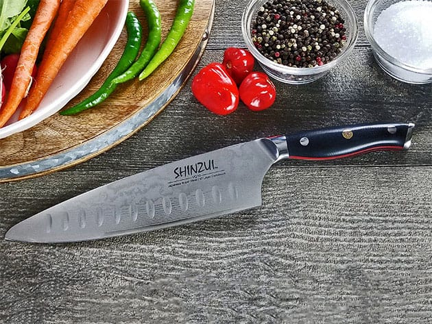 SHINZUI 8" 67-Layer Damascus Chef Knife for $99