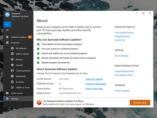 Systweak Software Updater: 3-Yr Subscription (Windows) for $39
