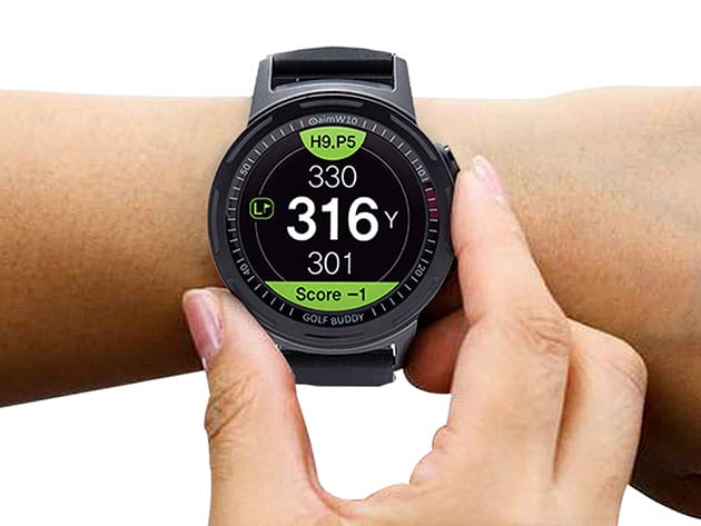 GOLFBUDDY Aim W10 GPS Golf Watch for $189
