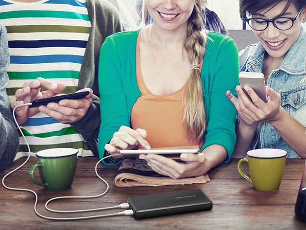RAVPower 20,000mAh Dual Port Power Bank for $24