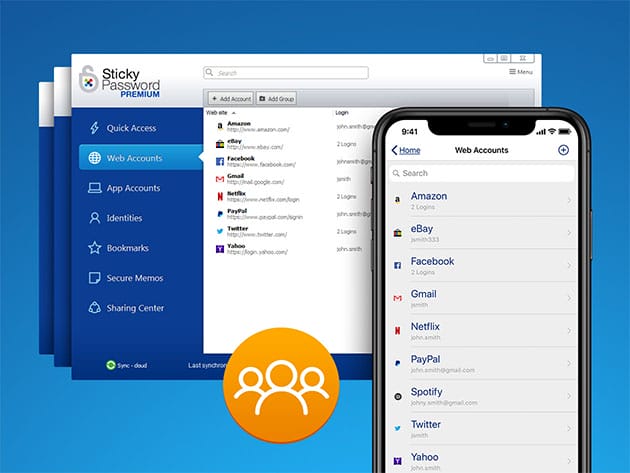 Sticky Password Premium: 3-Yr Subscription - 5 Users for $29