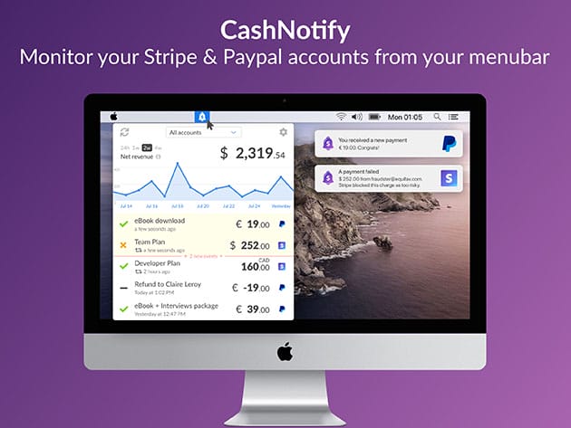 CashNotify Pro for $19