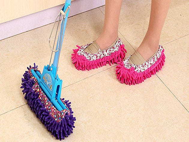 Lazy Maid Quick-Mop Slippers: 3-Pack for $14