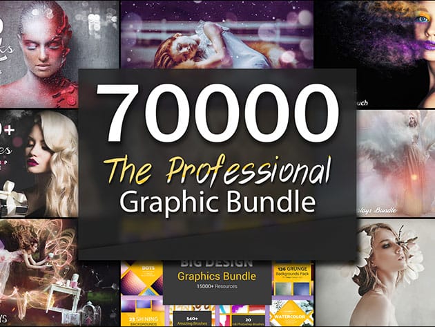 The Professional 70,000+ Graphic Asset Bundle for $49
